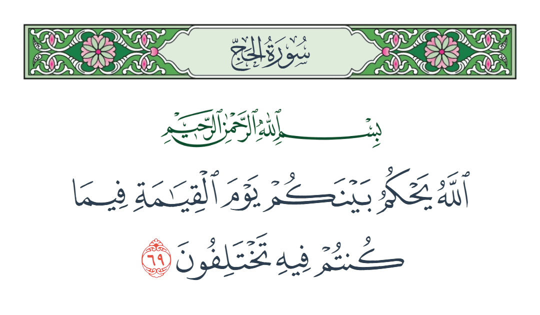  سورة الحج الآية رقم 69