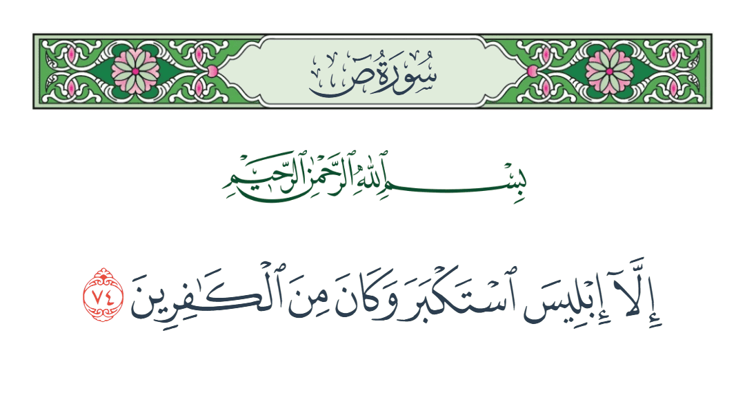  سورة ص الآية رقم 74