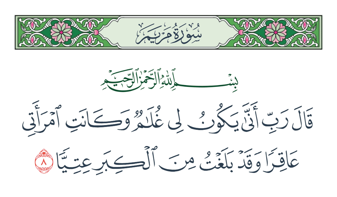  سورة مريم الآية رقم 8