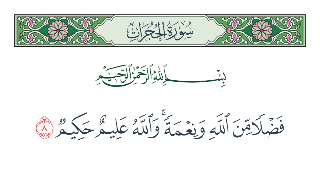  سورة الحجرات الآية رقم 8