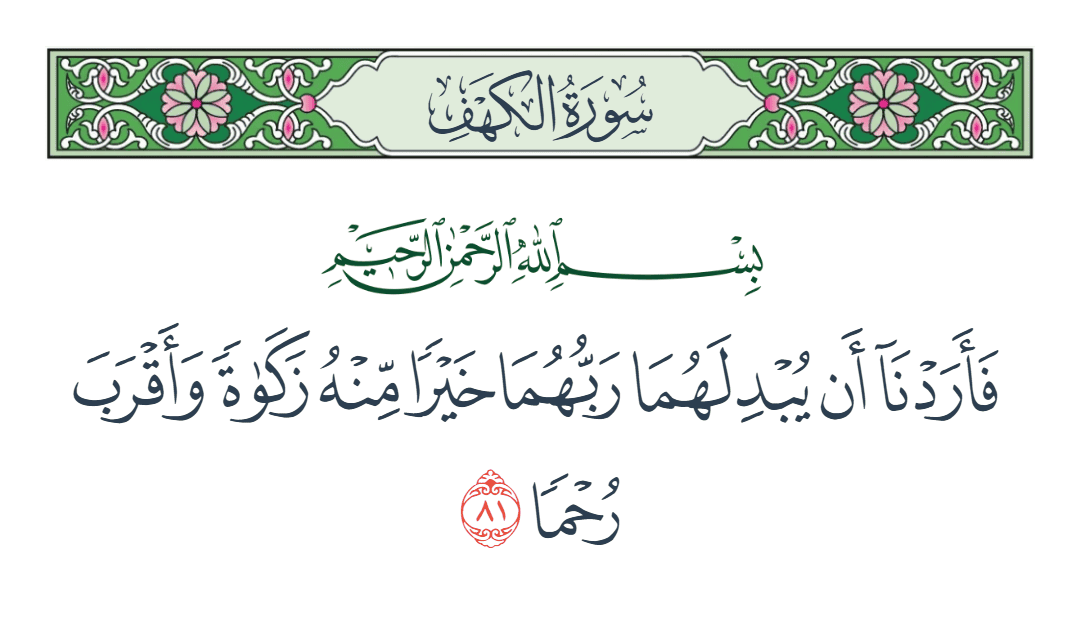  سورة الكهف الآية رقم 81