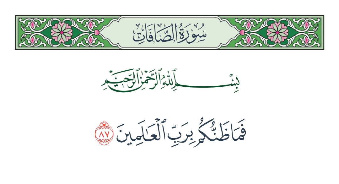  سورة الصافات الآية رقم 87