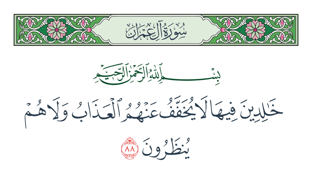  سورة آل عمران الآية رقم 88