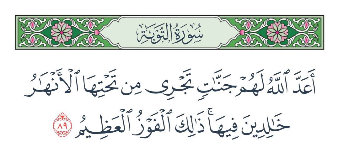  سورة التوبة الآية رقم 89