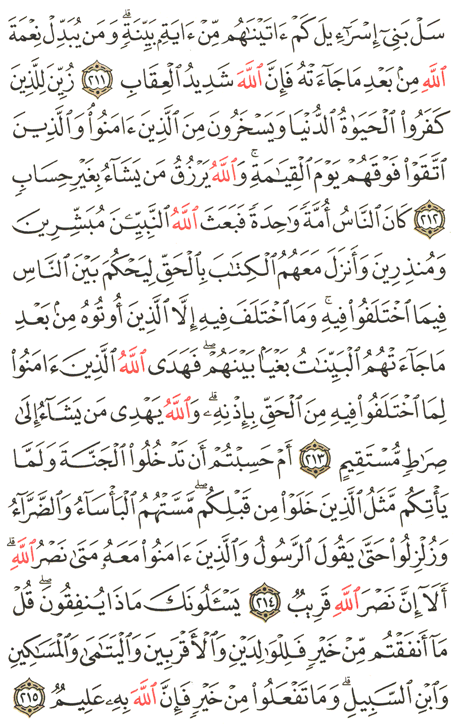 الصفحة رقم  33 من القرآن الكريم مكتوبة من المصحف
