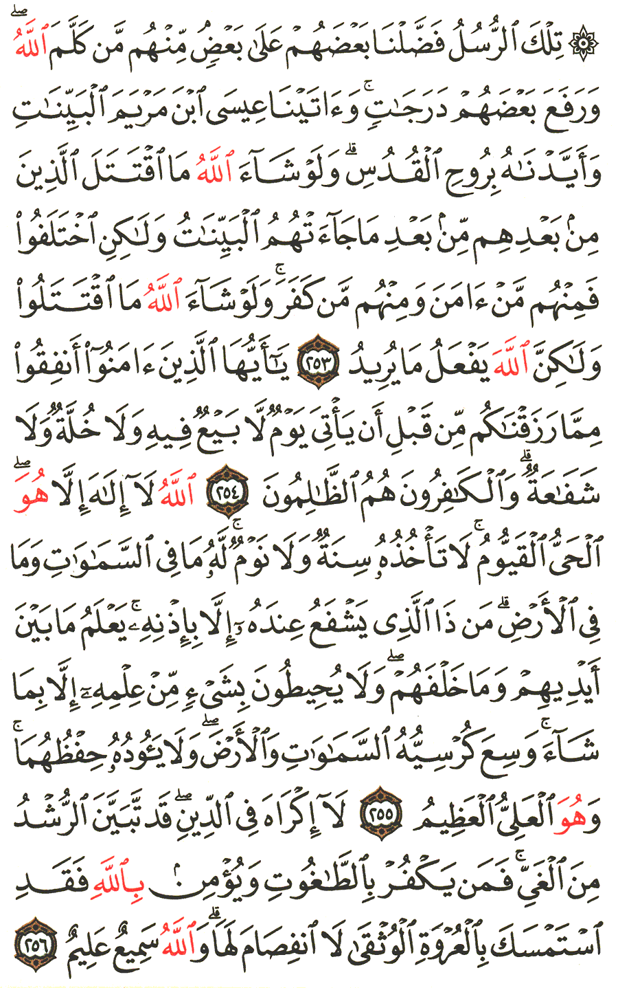 Aya 253 To 256 Surah Al Baqarah English Translation Of The Meaning