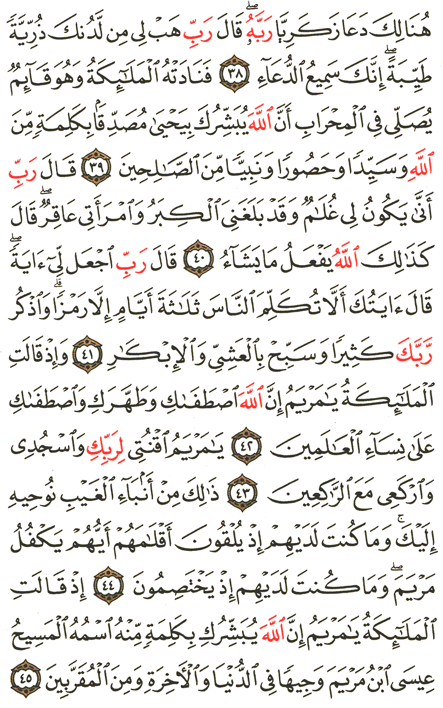 الصفحة رقم 55 من القرآن الكريم مكتوبة من المصحف