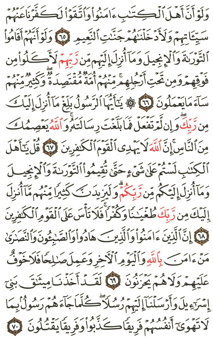 الصفحة رقم 119 من القرآن الكريم مكتوبة من المصحف