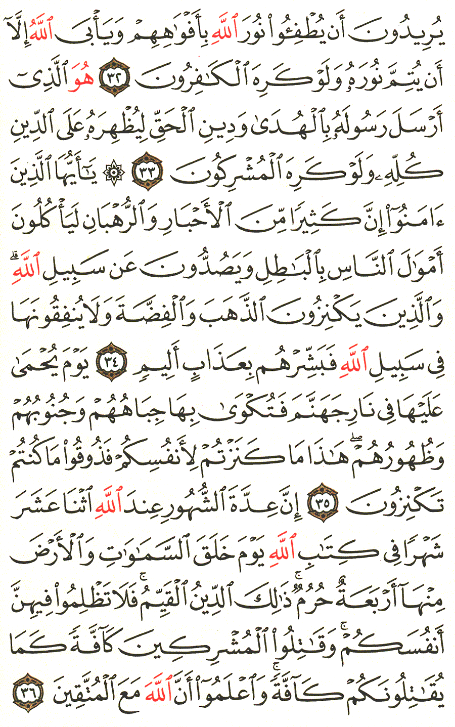 الصفحة رقم 192 من القرآن الكريم مكتوبة من المصحف