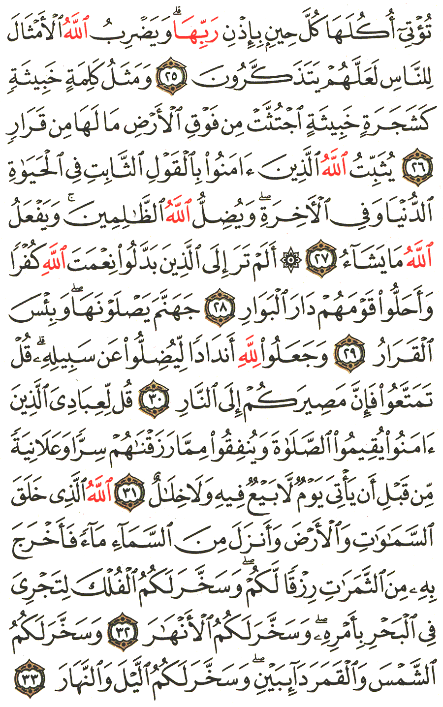 Page No 259   The Noble Quran  