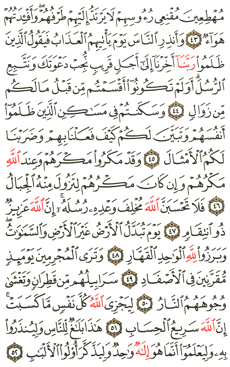 Page No 261   The Noble Quran  