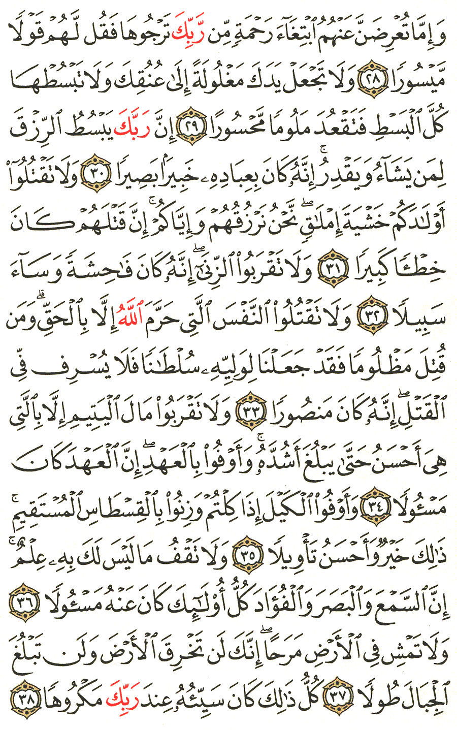 Page No 285   The Noble Quran  
