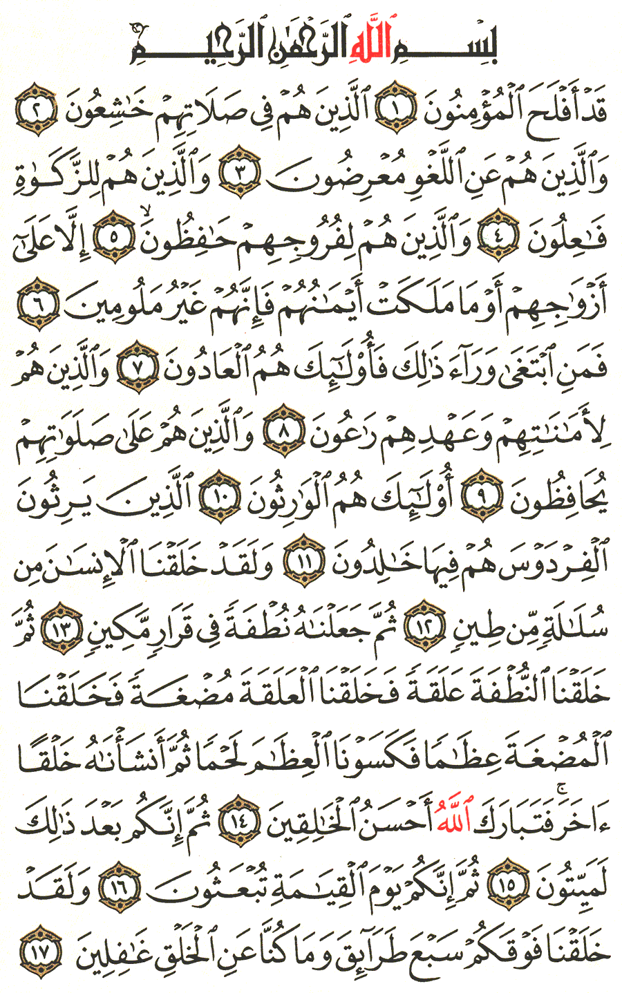 Surah Al Mu Minun Ayat 12 14