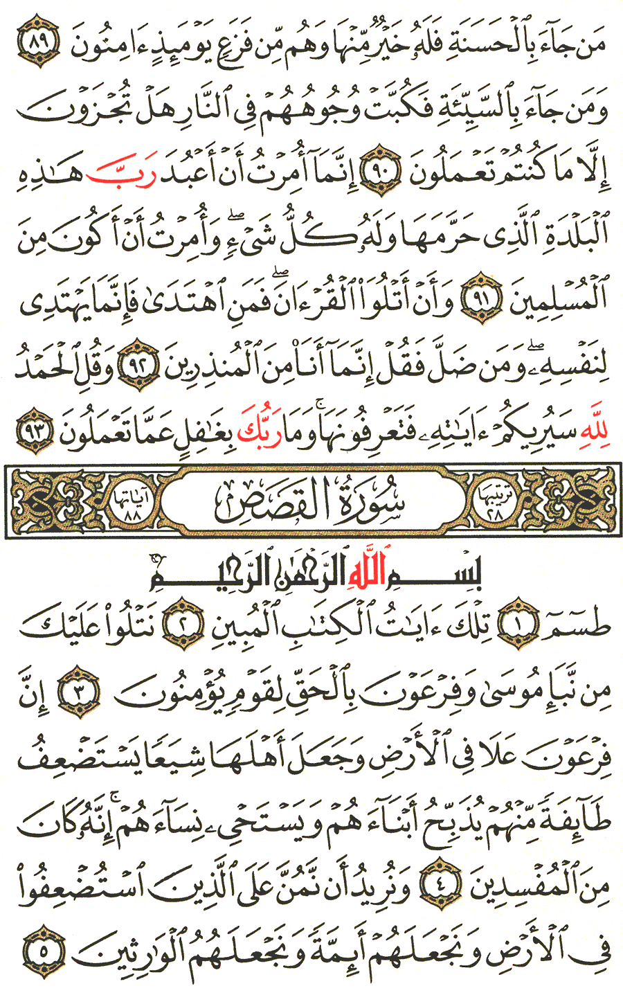 Surah Al Qasas English Translation Of The Meaning