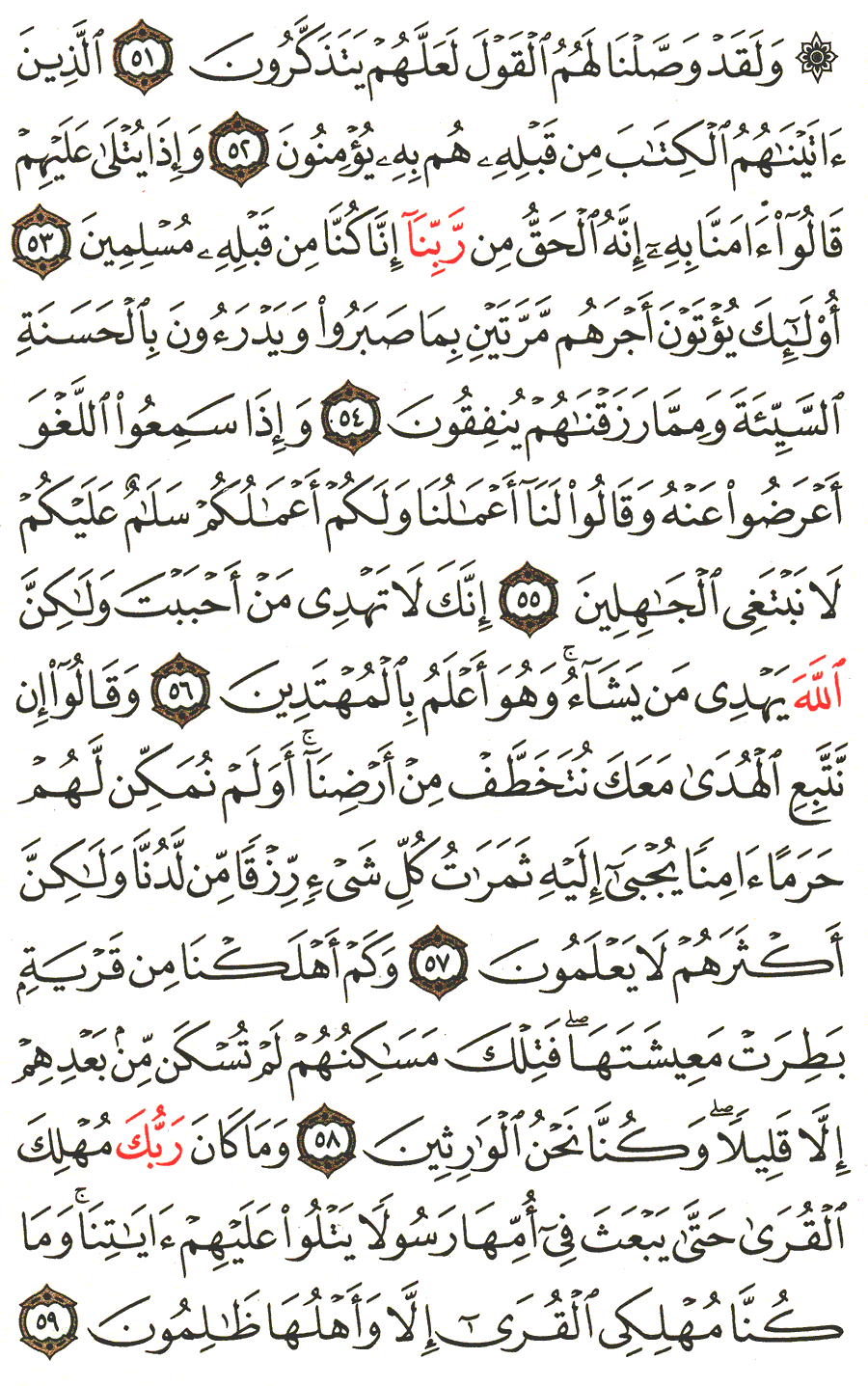 Page No 392   The Noble Quran  