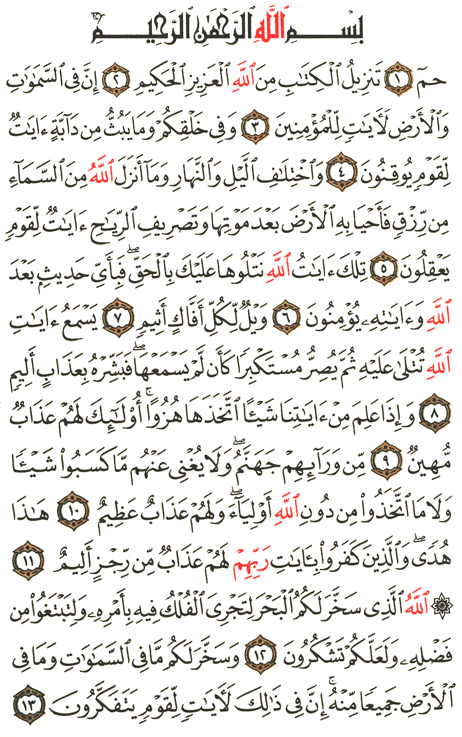 Page No 499  The Noble Quran  