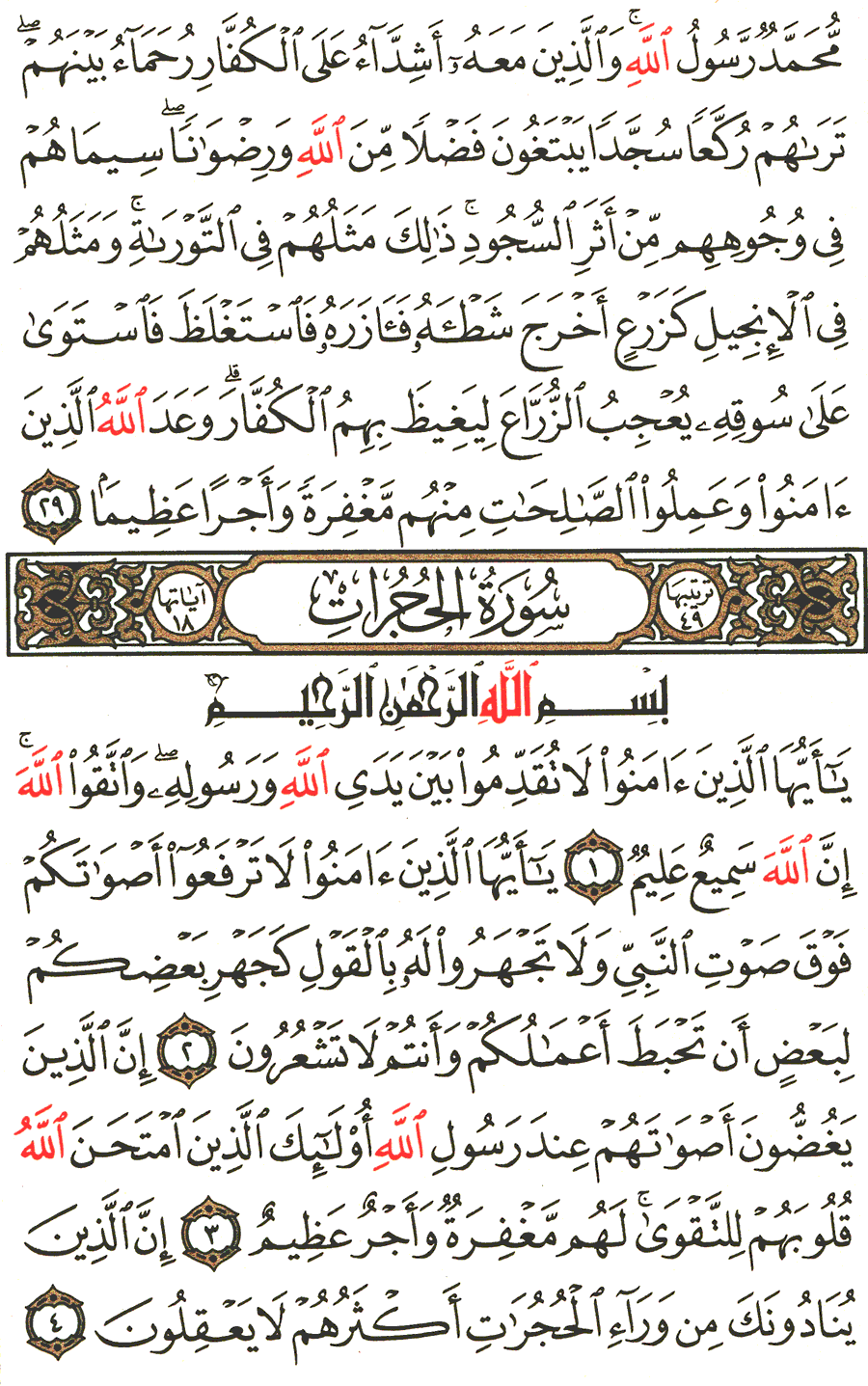 الصفحة رقم 515 من القرآن الكريم مكتوبة من المصحف