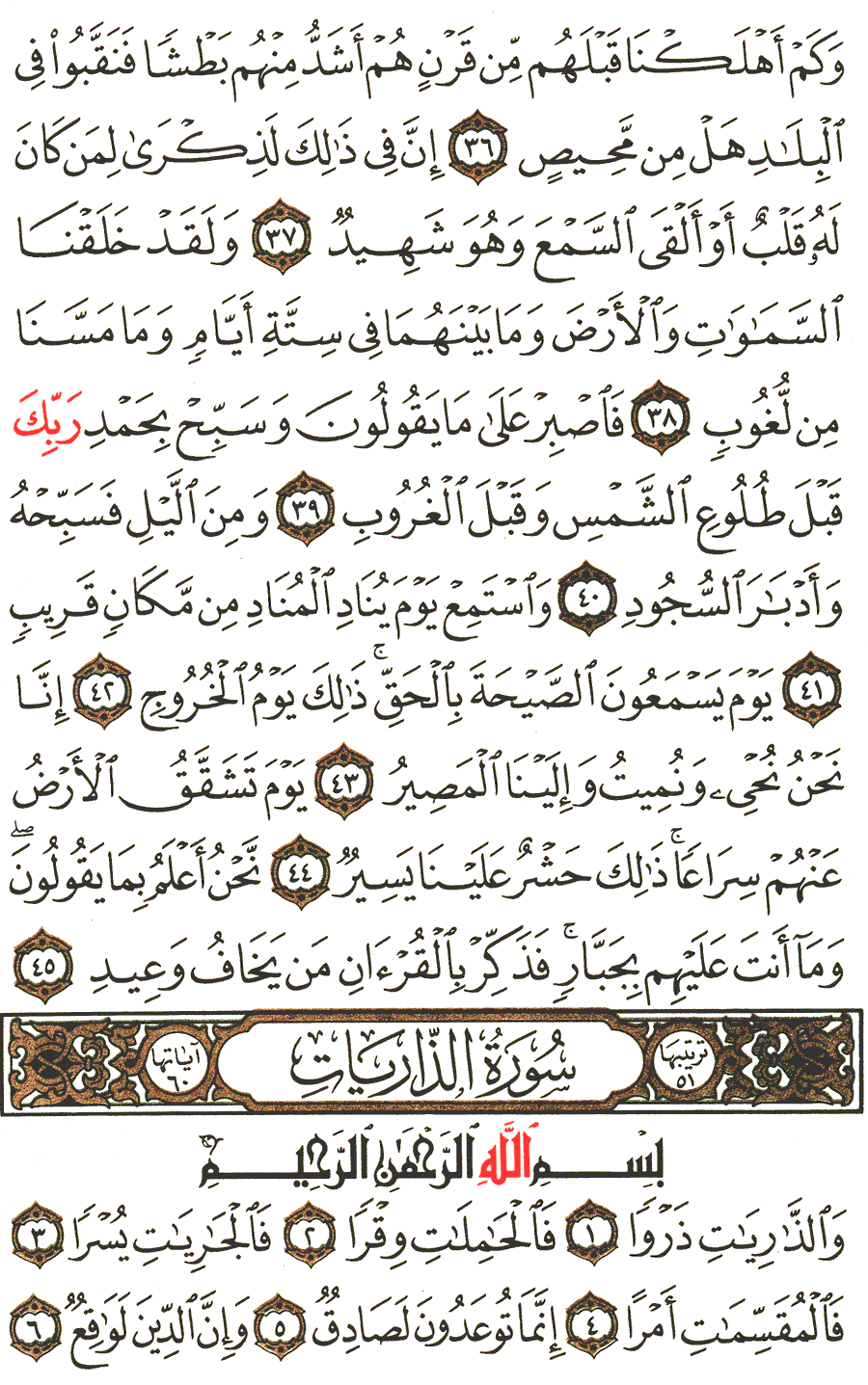Page No 520  The Noble Quran  