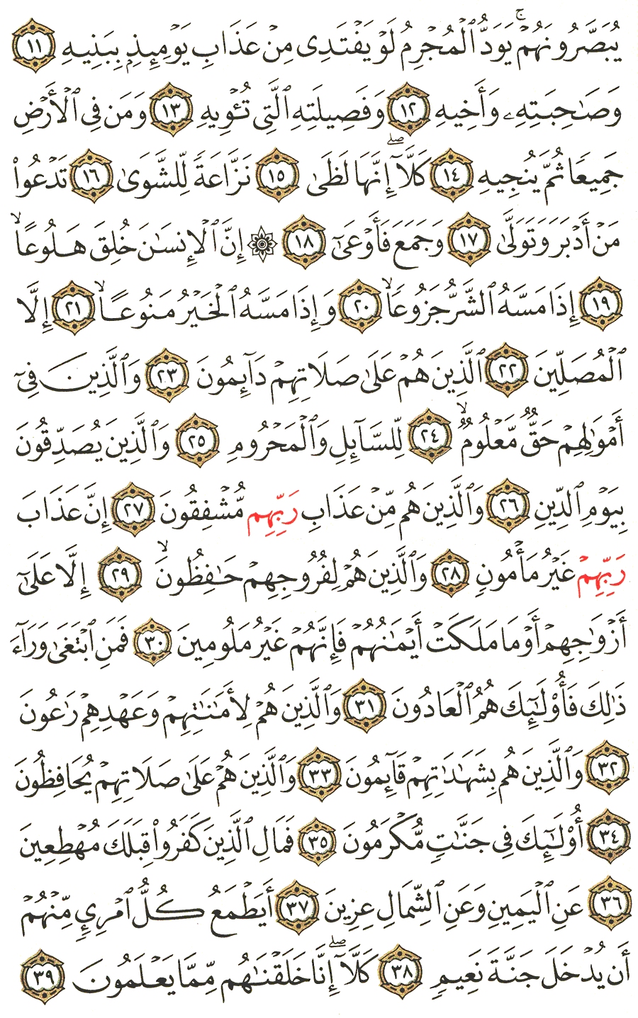 الصفحة رقم 569 من القرآن الكريم مكتوبة من المصحف