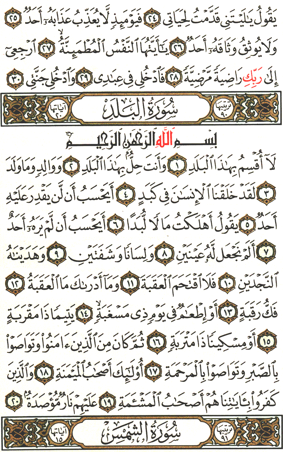 الصفحة رقم 594 من القرآن الكريم مكتوبة من المصحف