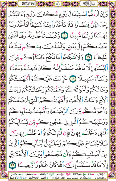 الصفحة رقم 81 من القرآن الكريم مكتوبة من المصحف