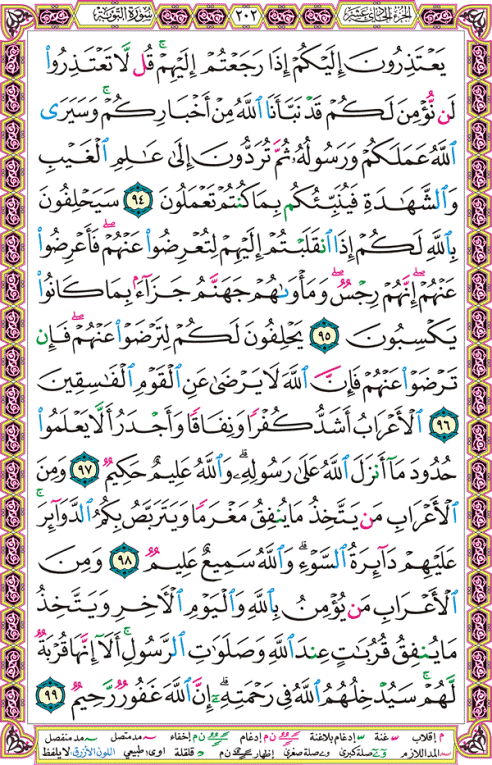 الصفحة رقم 202 من القرآن الكريم مكتوبة من المصحف