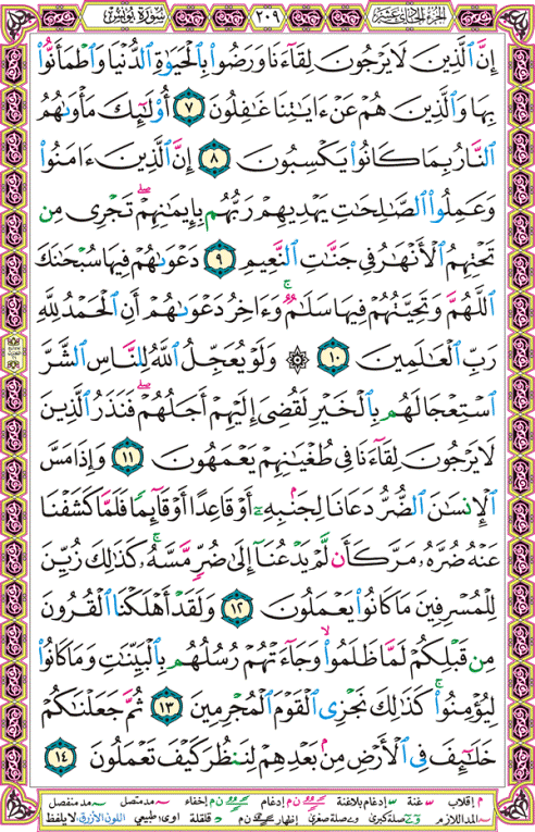 الصفحة رقم 209 من القرآن الكريم مكتوبة من المصحف