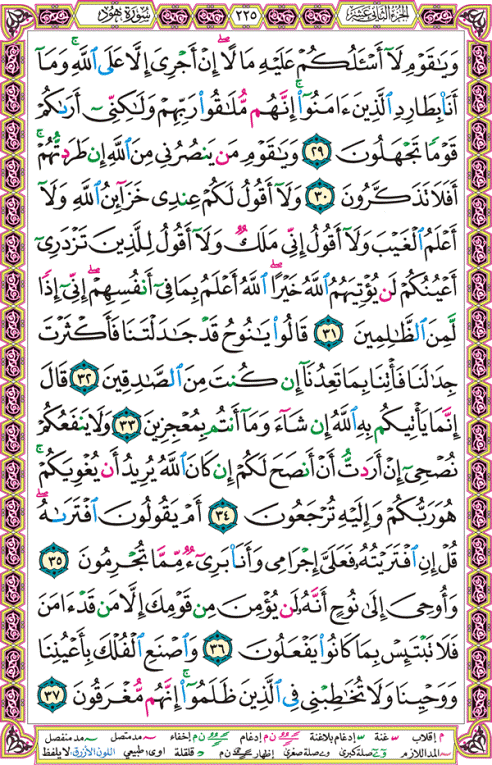 الصفحة رقم 225  من القرآن الكريم مكتوبة من المصحف
