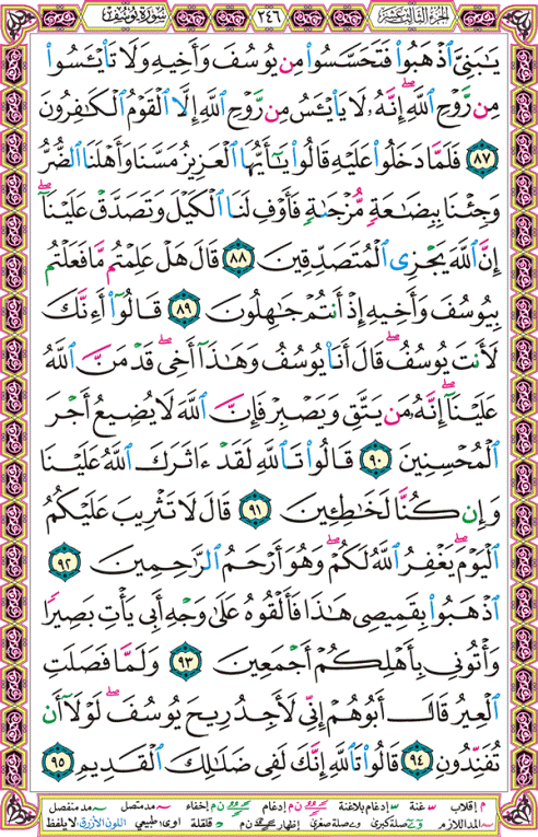 الصفحة رقم 246  من القرآن الكريم مكتوبة من المصحف