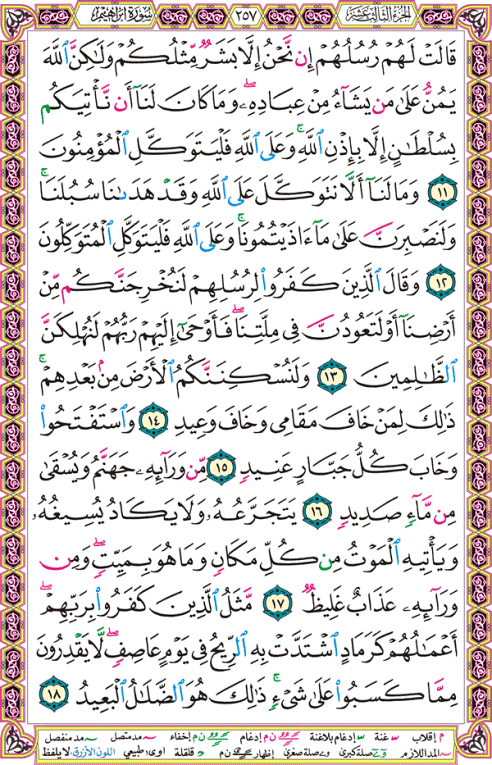 الصفحة رقم 257  من القرآن الكريم مكتوبة من المصحف