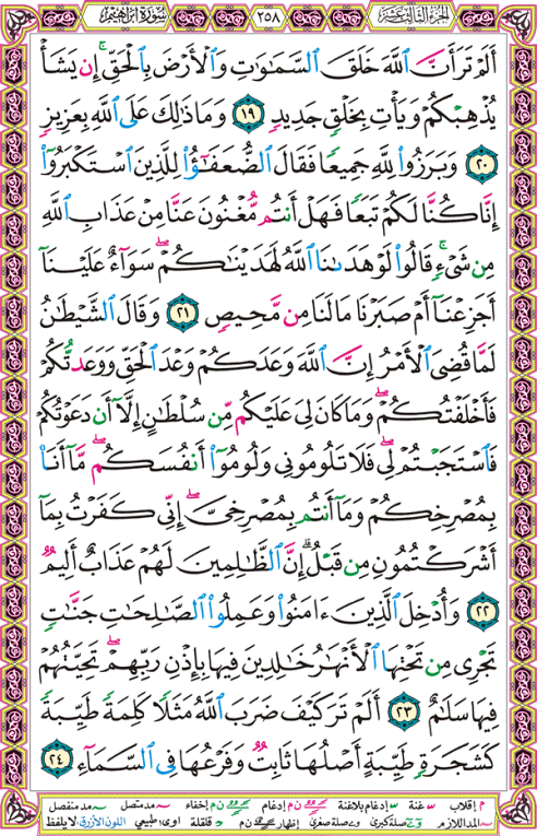 الصفحة رقم 258  من القرآن الكريم مكتوبة من المصحف