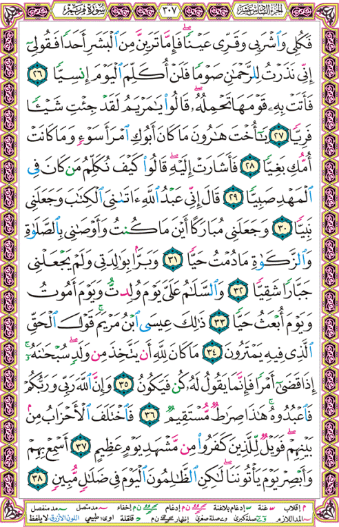 الصفحة رقم 307  من القرآن الكريم مكتوبة من المصحف