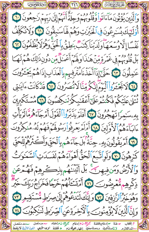 الصفحة رقم 346  من القرآن الكريم مكتوبة من المصحف