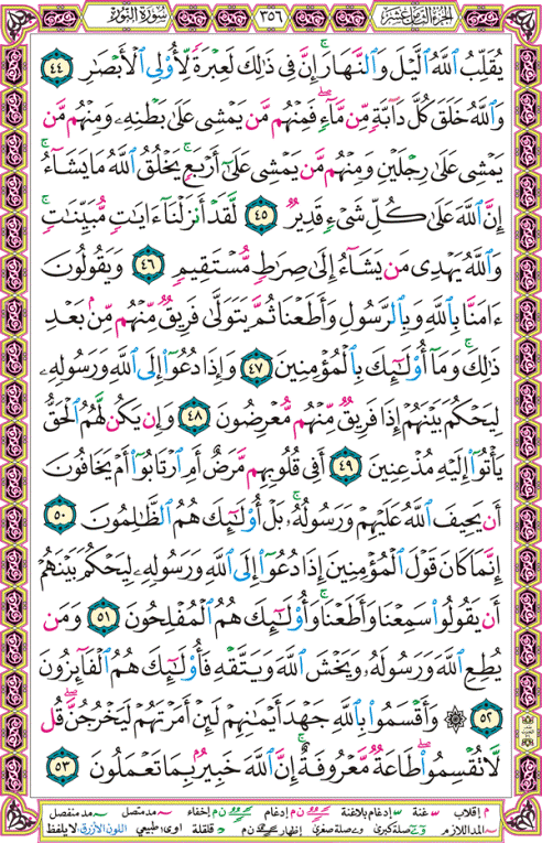 الصفحة رقم 356  من القرآن الكريم مكتوبة من المصحف