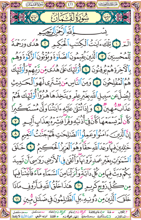 الصفحة رقم 411 من القرآن الكريم مكتوبة من المصحف