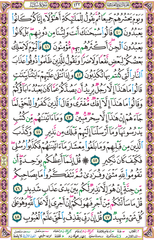 الصفحة رقم 433 من القرآن الكريم مكتوبة من المصحف
