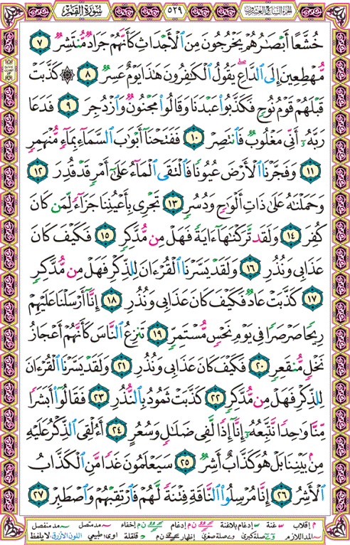 الصفحة رقم 529 من القرآن الكريم مكتوبة من المصحف