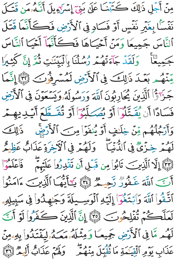 ቅዱስ ቁርኣን ገጽ 113