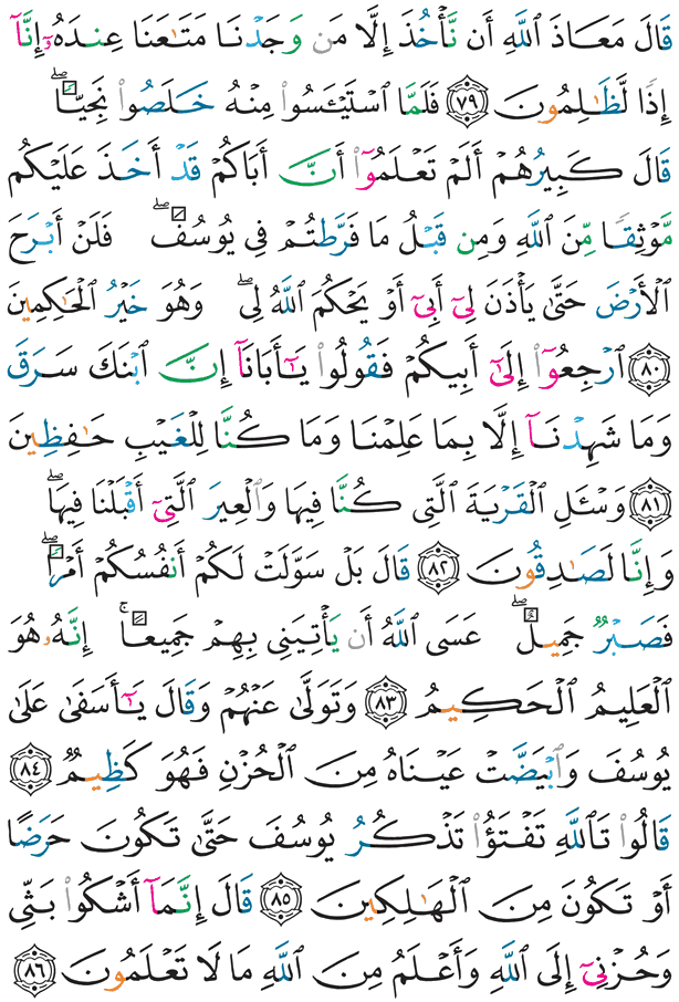 ကုရ်အာန်ကျမ်း စာမျက်နှာ 245