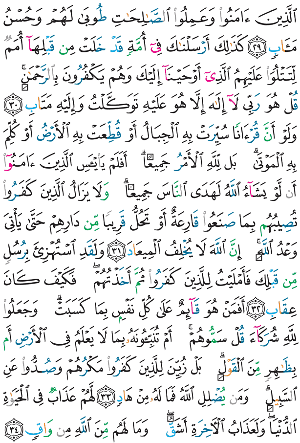Sacro Corano Pagina 253