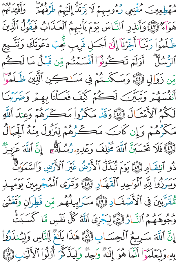 পবিত্র কুরআন পৃষ্ঠা 261